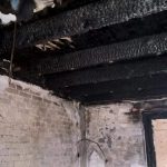 plafond stucen woningbrand